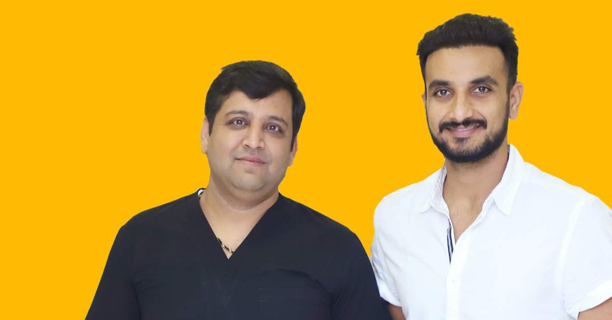 Dr. Arihant Surana with Harshal Patel — Monaris Hair Clinic Delhi